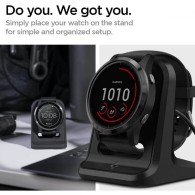 Докинг станция SPIGEN S390 за GARMIN WATCH STAND, Черен