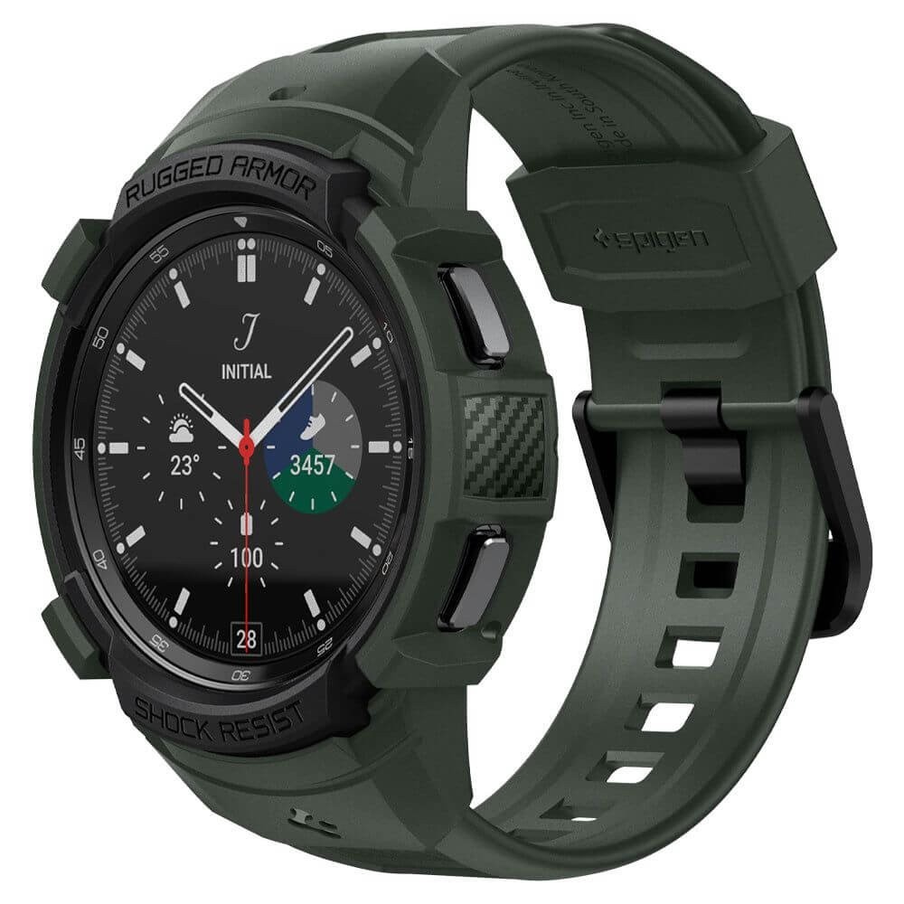 Каишка SPIGEN RUGGED ARMOR ”PRO” за SAMSUNG GALAXY WATCH 4 CLASSIC, 46 MM, MILITARY GREEN