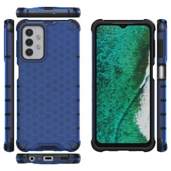 Калъф fixGuard Honeycomb Case armor cover with TPU Bumper for Samsung Galaxy A32 5G blue