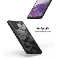 Удароустойчив хибриден кейс Ringke Fusion X за Samsung Galaxy S20+ Plus, Camo Black