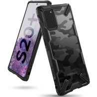 Удароустойчив хибриден кейс Ringke Fusion X за Samsung Galaxy S20+ Plus, Camo Black