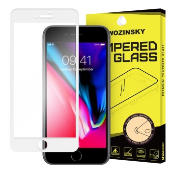 Стъклен Протектор Wozinsky Tempered Glass Full Glue за iPhone SE 2020 / iPhone 8 / iPhone 7 white