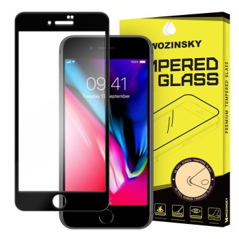 Стъклен Протектор Wozinsky Tempered Glass Full Glue за iPhone SE 2020 / iPhone 8 / iPhone 7 black