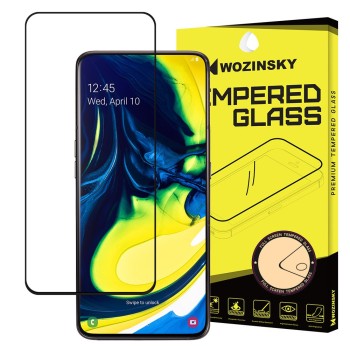 Стъклен Протектор Wozinsky Tempered Glass Full Glue за Samsung Galaxy A80 black