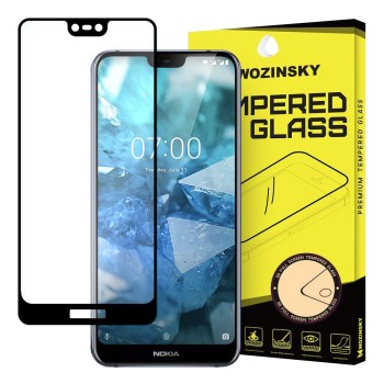 Стъклен Протектор Wozinsky Tempered Glass Full Glue за Nokia 7.1 black