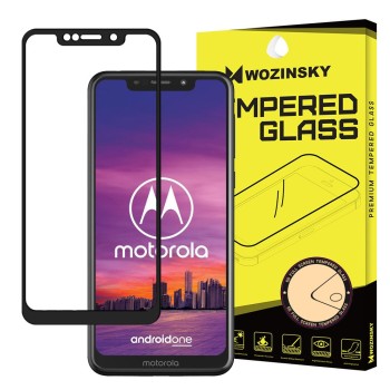 Стъклен Протектор Wozinsky Tempered Glass Full Glue за Motorola One black