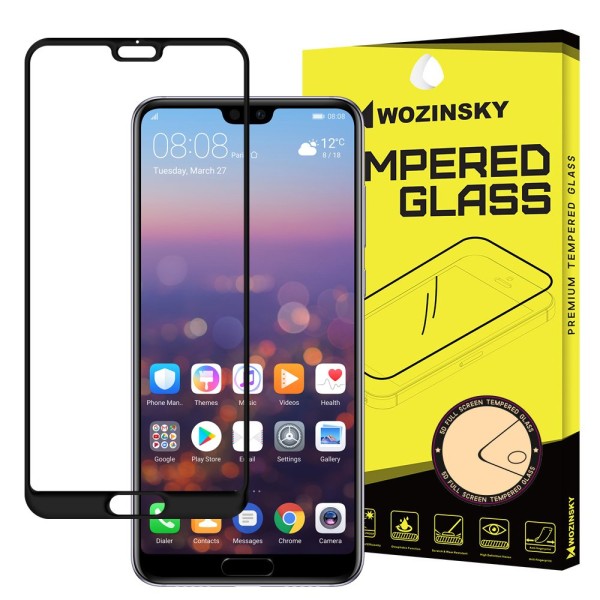 Стъклен Протектор Wozinsky Tempered Glass Full Glue за Huawei P20 Pro black