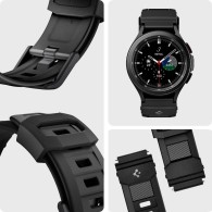 Каишка SPIGEN RUGGED BAND за SAMSUNG GALAXY 4 / 4 CLASSIC / ACTIVE 2 / HUAWEI WATCH GT 2, 42 MM, MATTE BLACK