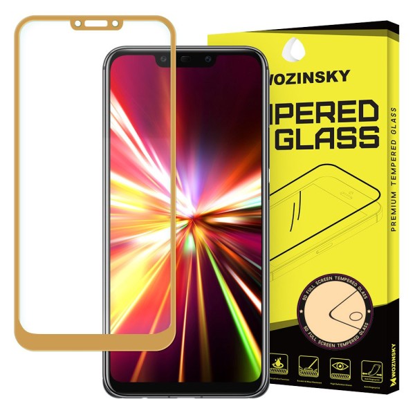 Стъклен Протектор Wozinsky Tempered Glass Full Glue за Huawei Mate 20 Lite gold