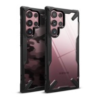 Калъф RINGKE FUSION X за SAMSUNG GALAXY S22 ULTRA, CAMO BLACK
