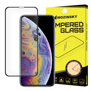 Стъклен Протектор Wozinsky Tempered Glass Full Glue за Apple iPhone 11 Pro / iPhone XS / iPhone X black