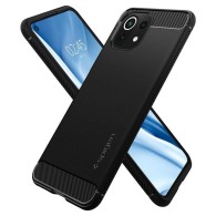 Калъф SPIGEN RUGGED ARMOR за XIAOMI MI 11 LITE / 11 LITE NE / 5G, MATTE BLACK