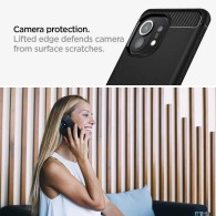Калъф SPIGEN RUGGED ARMOR за XIAOMI MI 11 LITE / 11 LITE NE / 5G, MATTE BLACK