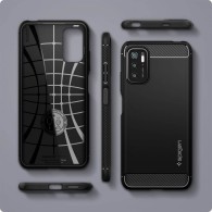 Калъф SPIGEN RUGGED ARMOR за XIAOMI POCO M3 PRO 5G / REDMI NOTE 10 5G, MATTE BLACK