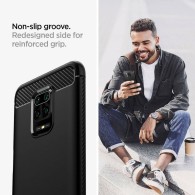 Калъф SPIGEN RUGGED ARMOR за XIAOMI REDMI NOTE 9S/9 PRO/9 PRO MAX, MATTE BLACK