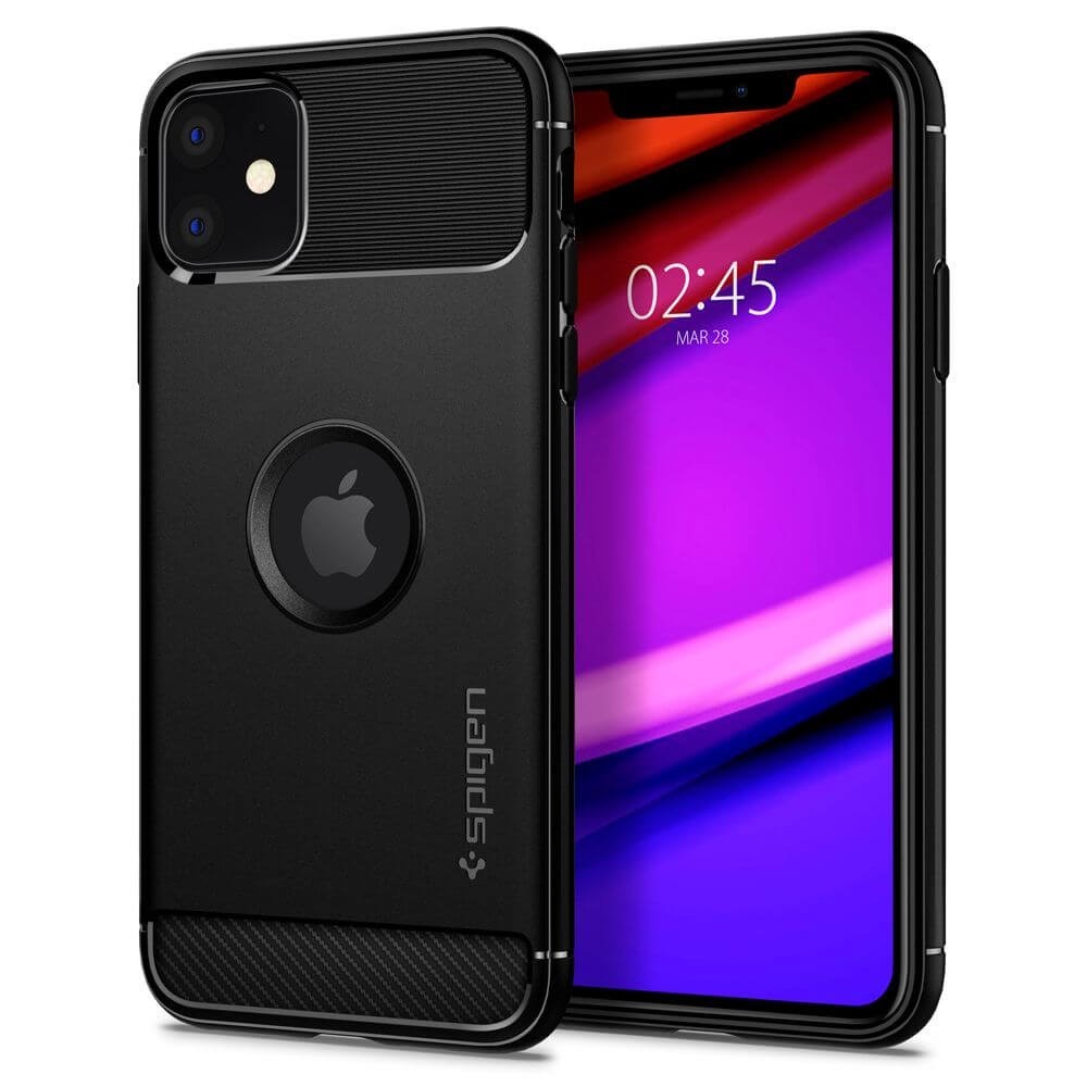 Калъф SPIGEN RUGGED ARMOR за IPHONE 11, MATTE BLACK