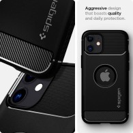 Калъф SPIGEN RUGGED ARMOR за IPHONE 12 MINI, MATTE BLACK