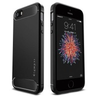 Калъф Spigen Rugged Armor за iPhone 5s / SE, Black