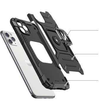 Калъф Wozinsky Ring Armor за iPhone 11 Pro Max silver