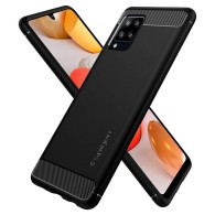 Калъф Spigen Rugged Armor за Samsung Galaxy A42 5G, Matte Black