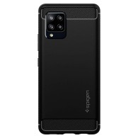 Калъф Spigen Rugged Armor за Samsung Galaxy A42 5G, Matte Black