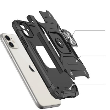 Калъф Wozinsky Ring Armor за iPhone 11 black