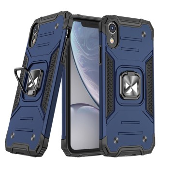 Калъф Wozinsky Ring Armor за iPhone XR blue