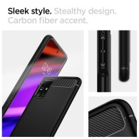 Калъф Spigen Rugged Armor за Samsung Galaxy M31s, Matte Black