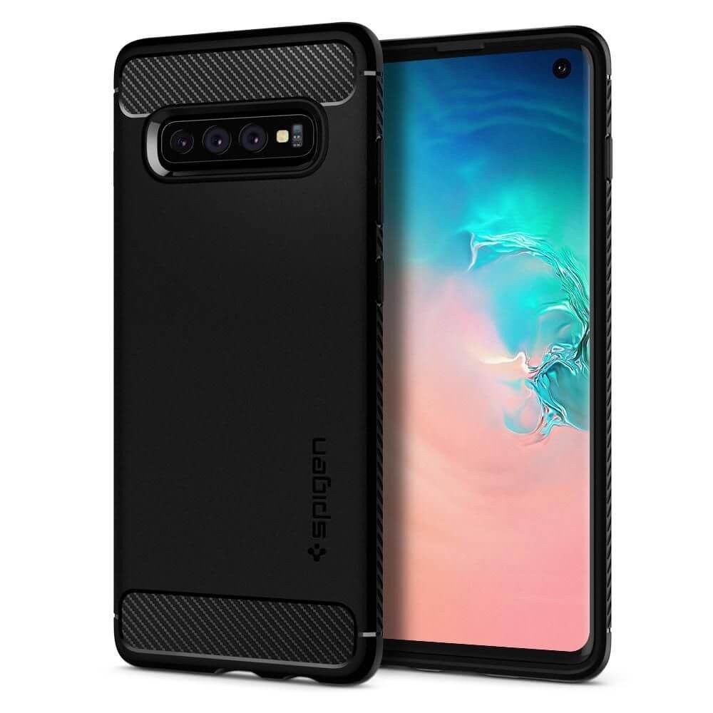 Калъф SPIGEN RUGGED ARMOR за SAMSUNG GALAXY S10, MATTE BLACK