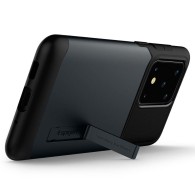 Spigen Slim Armor хибриден кейс с най-висока степен на защита за Samsung Galaxy S20 Ultra, Metal Slate