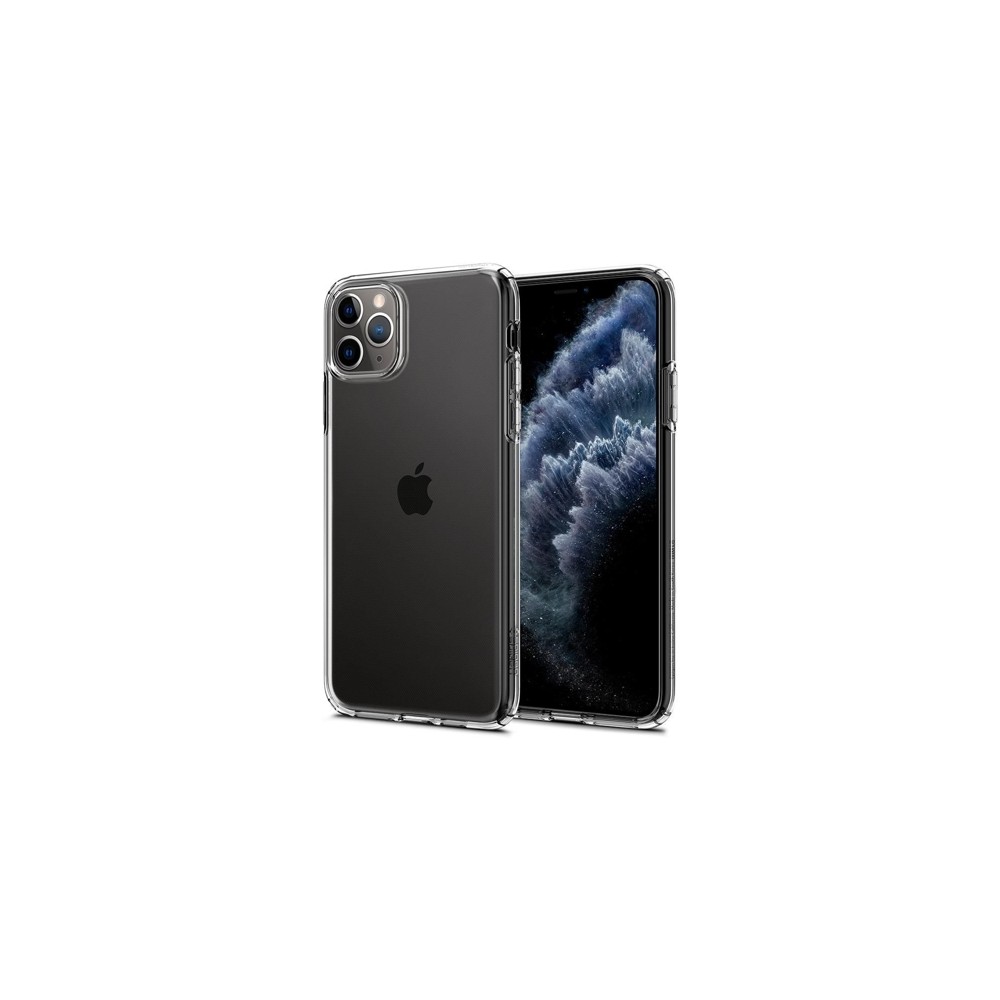 Spigen Liquid Crystal тънък силиконов (TPU) калъф за iPhone 11 Pro Max, Crystal Clear