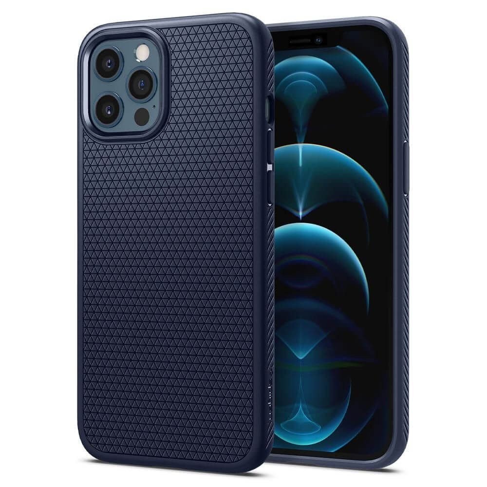 Калъф SPIGEN LIQUID AIR за IPHONE 12 PRO MAX, NAVY BLUE
