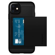 Spigen Slim Armor Cs хибриден кейс с най-висока степен на защита за iPhone 11, Black