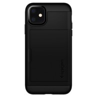 Spigen Slim Armor Cs хибриден кейс с най-висока степен на защита за iPhone 11, Black