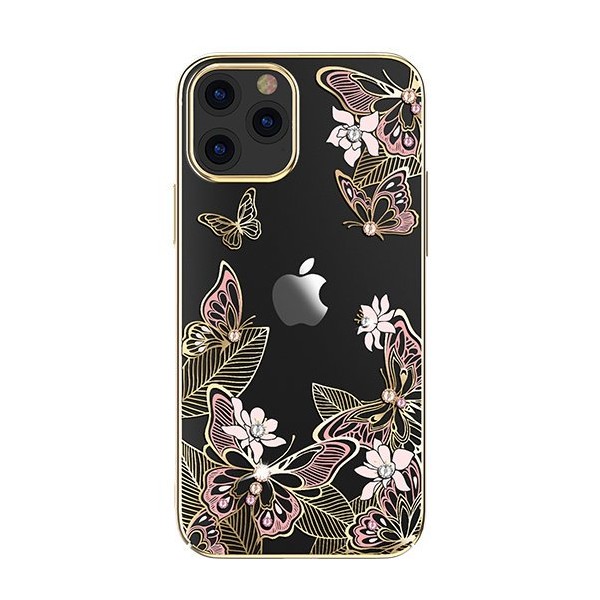 Калъф Kingxbar Butterfly Series original Swarovski crystals iPhone 12 Pro Max pink