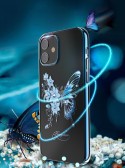 Калъф Kingxbar Butterfly Series shiny original Swarovski crystals iPhone 12 Pro / iPhone 12 blue