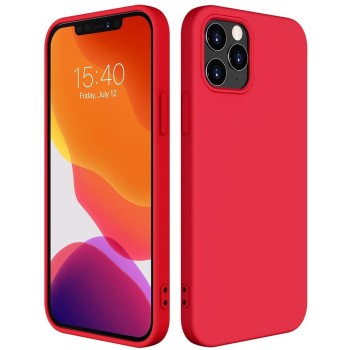 fixGuard Silicone Fit за iPhone 12 Pro / iPhone 12 red