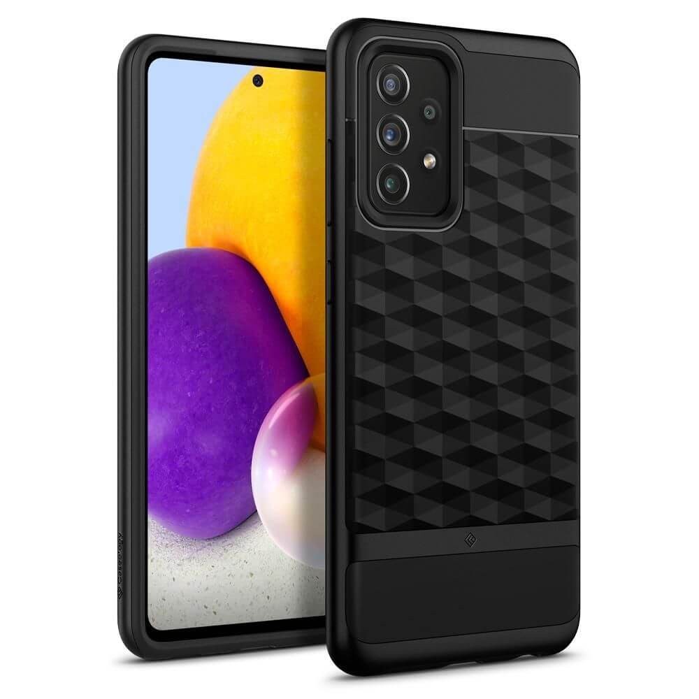 Калъф CASEOLOGY PARALLAX за SAMSUNG GALAXY A72, MATTE BLACK