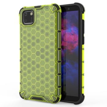 Калъф fixGuard Honeycomb Case armor cover with TPU Bumper for Huawei Y5p green