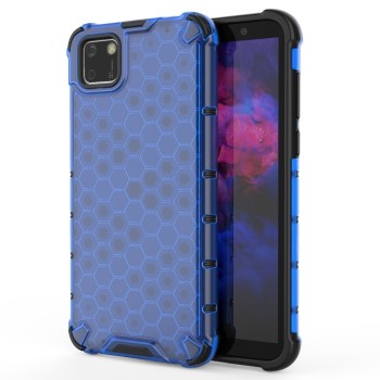 Калъф fixGuard Honeycomb Case armor cover with TPU Bumper for Huawei Y5p blue