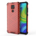 Калъф fixGuard Honeycomb Case armor cover with TPU Bumper for Xiaomi Redmi 10X 4G / Xiaomi Redmi Note 9 red