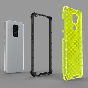 Калъф fixGuard Honeycomb Case armor cover with TPU Bumper for Xiaomi Redmi 10X 4G / Xiaomi Redmi Note 9 red