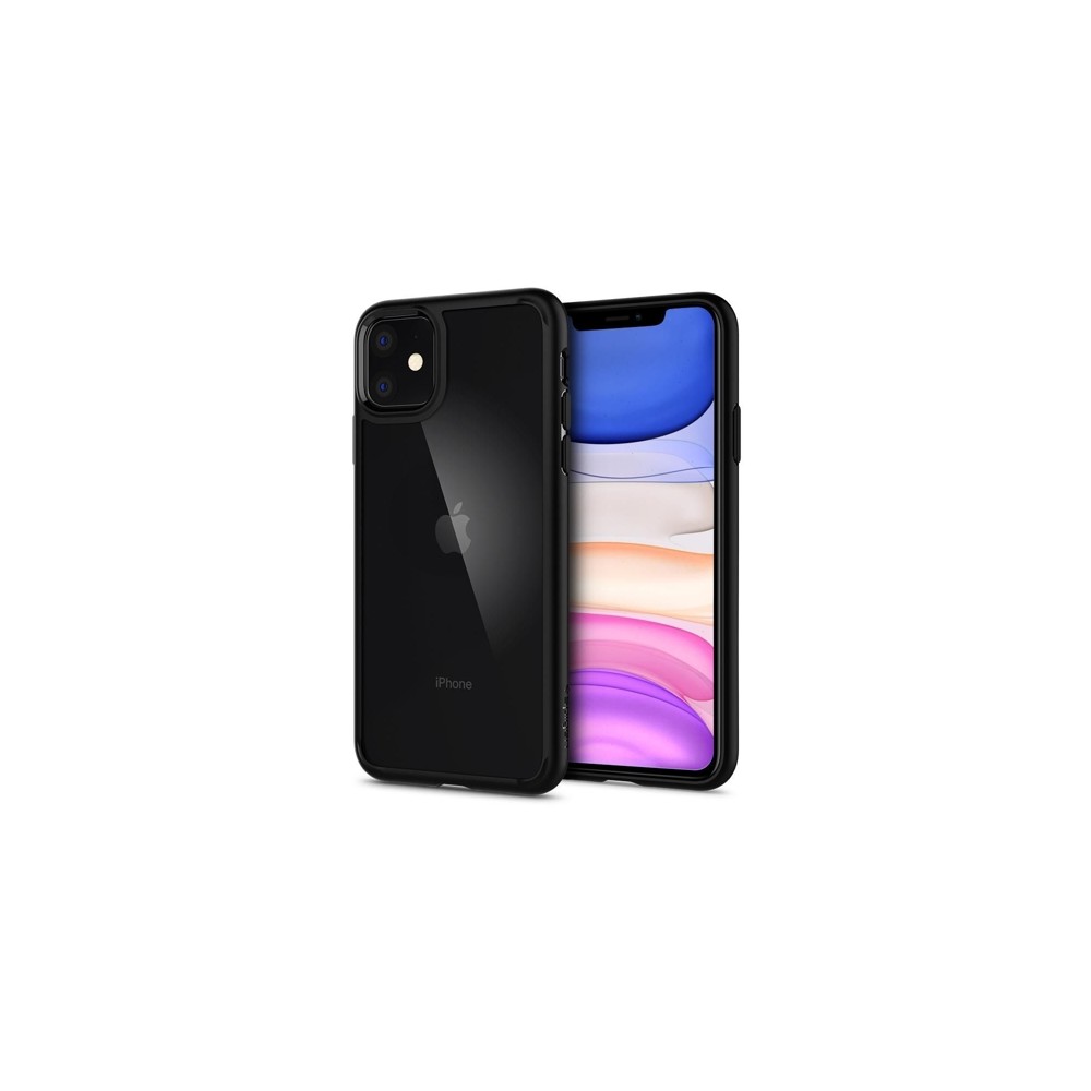 Etui Spigen Ultra Hybrid хибриден кейс с най-висока степен на защита за iPhone 11, Matte Black