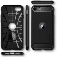 Калъф Spigen Rugged Aarmor за iPhone SE 2020 / 2022, Matte Black