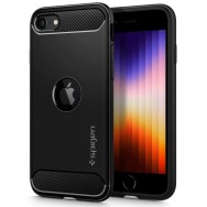 Калъф Spigen Rugged Aarmor за iPhone SE 2020 / 2022, Matte Black