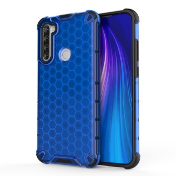 Калъф fixGuard Honeycomb Case armor cover with TPU Bumper for Xiaomi Redmi Note 8T blue