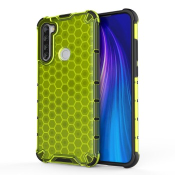 Калъф fixGuard Honeycomb Case armor cover with TPU Bumper for Xiaomi Redmi Note 8T green