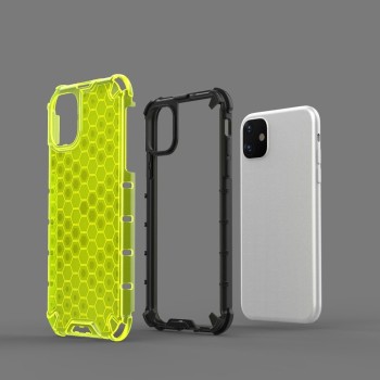 Калъф fixGuard Honeycomb Case armor cover with TPU Bumper for iPhone 11 transparent