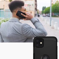 Spigen Tough Armor хибриден кейс с най-висока степен на защита Tech за iPhone 11, Black