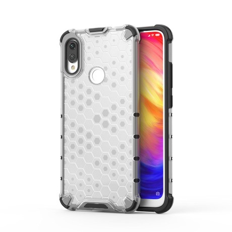 Калъф fixGuard Honeycomb Case armor cover with TPU Bumper for Xiaomi Redmi Note 7 transparent